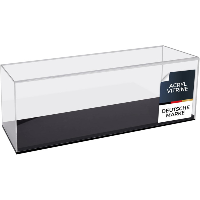 Акрилова вітрина HMF 46803 для модельних авто і фігурок, прозора, 30x15x14 см