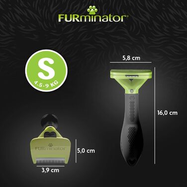 FURminator для собак малого розміру - щітка для видалення підшерстка, версія 2.0