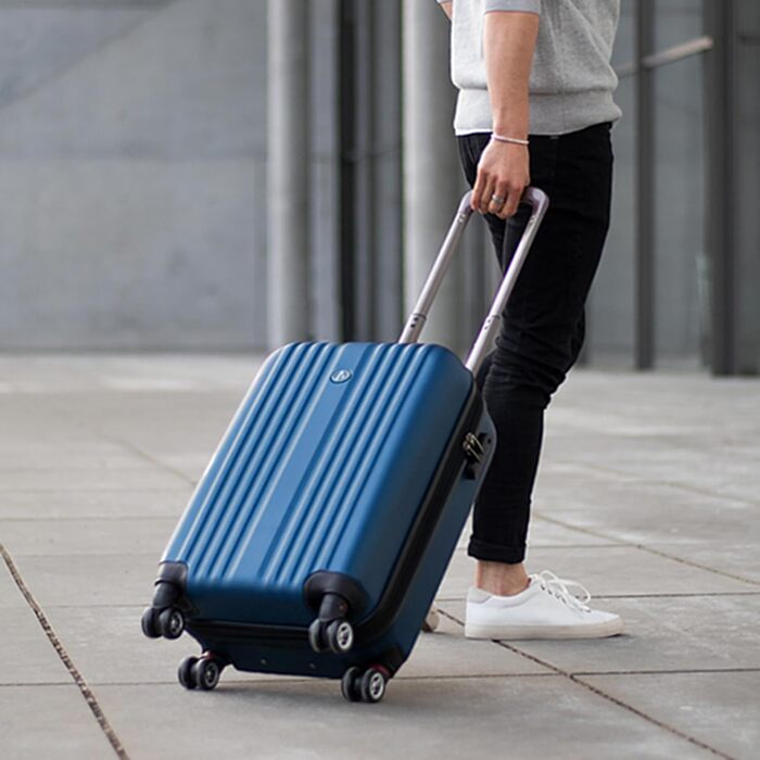 Набір валіз FERGÉ 3 шт. з жорстким корпусом, розширюваний, Toulouse (ручна поклажа, L, XL), валіза на коліщатках, 4 колеса, 100% ABS, рожевий (3 шт., Royal-blue)