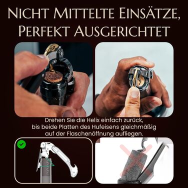Професійний сомельє ніж FALCORK 249 – 2-ступеневий з фіксатором та захистом від поломки корка, для довгих пробок до 49 мм