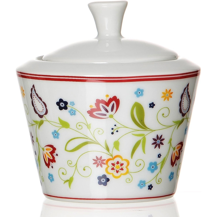 Ritzenhoff & Breker Doppio Shanti 30-Piece Porcelain Dinnerware Set with Sugar Bowl & Gravy Boat