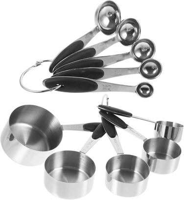 4-Piece Stainless Steel Measuring Spoon Set, Laboratory Measuring Cups, Measuring Gadgets, Teaspoons, Beakers, Measuring Cups, Measuring Cups, Coffee Cups with Lids, Dinnerware, Utensils, Baking Accessories, Silica Gel, Cabilock