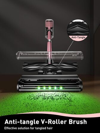 Бездротовий пилосос 8-в-1, потужний, легкий, з LED-дисплеєм, 3 режими, 45 хв, для дому, твердих поверхонь, килимів, шерсті тварин