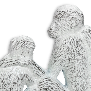 Relaxdays Monkey-Themed White Coat Rack