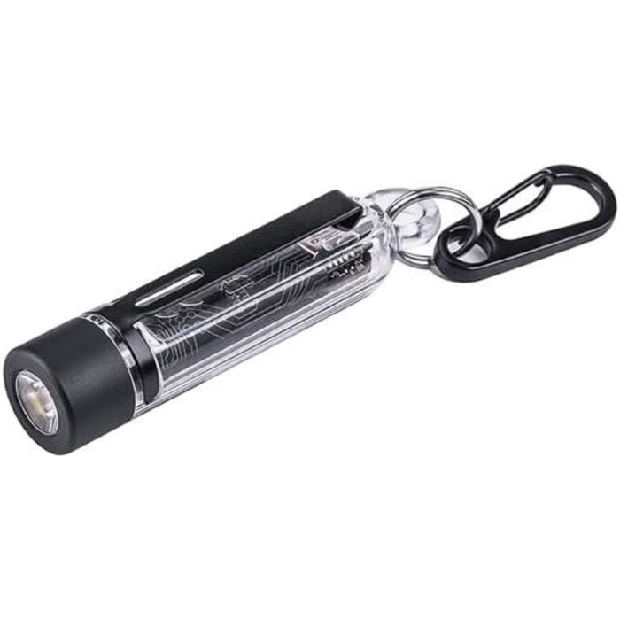 Брелок-ліхтарик LED NEXTORCH K40 Strobe, прозорий, до 700 лм, акумуляторний, різні режими