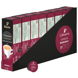Капсули для кави Tchibo Cafissimo Espresso kräftig, інтенсивний смак, 96 шт (8х10 шт), етична торгівля