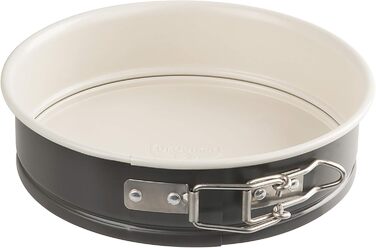 Dr. Oetker Mini Cake Tins Set EXCLUSIVE, cake tins with ceramic-reinforced non-stick coating, cake molds for various cakes, Grey-Brown/Crème, Quantity: 1 x 3-piece set