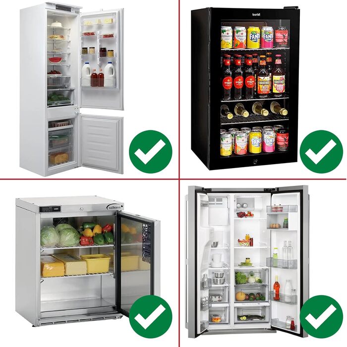Universal Refrigerator Freezer Shelf Rack (white, 3 pack)