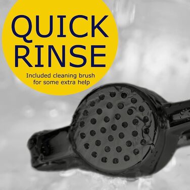 Преміум-прес для часнику з нержавіючої сталі - прес-подрібнювач часнику, подрібнювач та очищувач, набір, стійкий до миття в посудомийній машині та іржі (матова чорна поверхня)