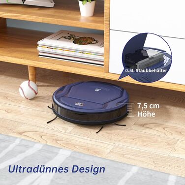 Робот-пилосос OKP з Wi-Fi, 2100Pa, суперантивний, керування через додаток/Alexa, 100 хв роботи, самозарядка, тихий, для шерсті тварин, підлоги, килима, Fiery Blade