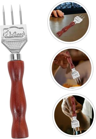 MAGICLULU 4-Piece Trident Ice Pick Mashers for Cocktails Ice Mold Ice Scoop Ice Machine Bar Tool Ice Pick Bartender Ice Pick Tools for Ice Picking Carving Tools Stainless Steel