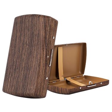 Металеве екіпеж для сигарет 84 мм, коричневе, для King Size (14 шт.), захист RFID