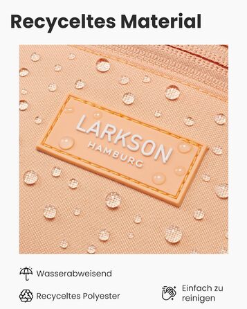 Сумка на пояс LARKSON для жінок та чоловіків м'ятного кольору - Finn. Стильна поясна сумка для спорту, активного відпочинку, міста, фестивалів. Сумка через тіло з ремінцем, водонепроникна (персиковий)