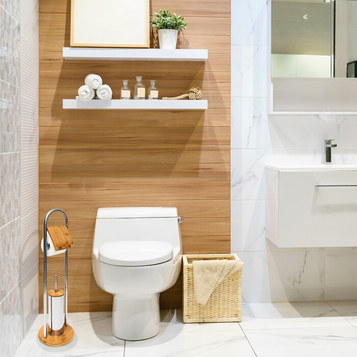 Relaxdays Toilet Set Bamboo