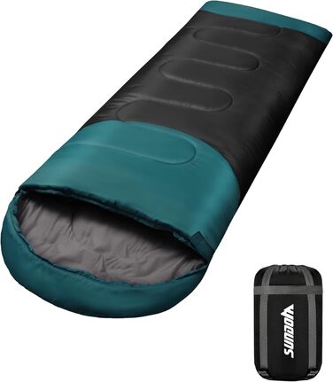 Сплячий мішок Outdoor для кемпінгу на 4 сезони - дорослий спальний мішок, функція 2 в 1, теплий, легкий, водонепроникний для рюкзаків, походів та подорожей, 220 x 80 см