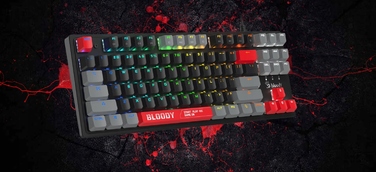 Ігрова механічна клавіатура Bloody S310N TKL RGB Red 1ms
