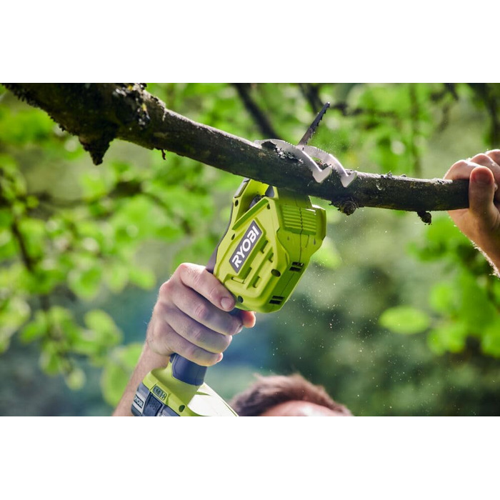 Акумуляторна ланцюгова міні-пила RYOBI 18V ONE+ 15 см, обрізна, без акумулятора та зарядки
