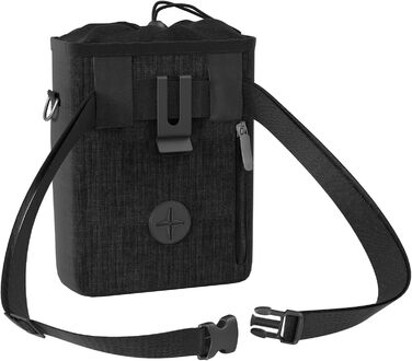 Мішок для ласощів для собак - міцний та водовідштовхувальний аксесуар для прогулянок та тренувань (Чорний) Black Edition