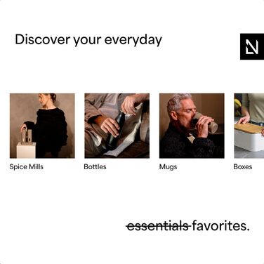 Термокружка для кави та чаю LARS NYSØM 380 мл Almond Beige | Термокружка з нержавіючої сталі, ізольована, з кришкою, що не протікає | 0,38 л