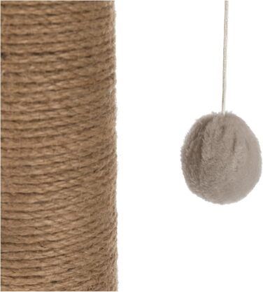 Дряпка для котів TRIXIE Valencia, 82.7 см, з джутовим обгортанням та іграшкою, сірий колір