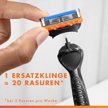Бритва Gillette Fusion 5 Power для чоловіків, електрична станок для вологого гоління, металева, чорна, 1 шт