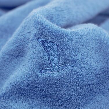 möve Superwuschel Towel Set, 2 Bath Towels 80 x 150 cm & 2 Hand Towels 50 x 100 cm, Made in Germany, 100% Cotton, Cornflower