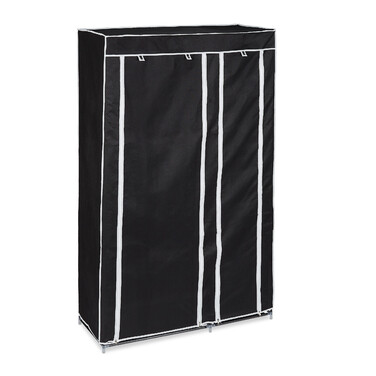 Large Fabric Storage Closet with Hanging Rod