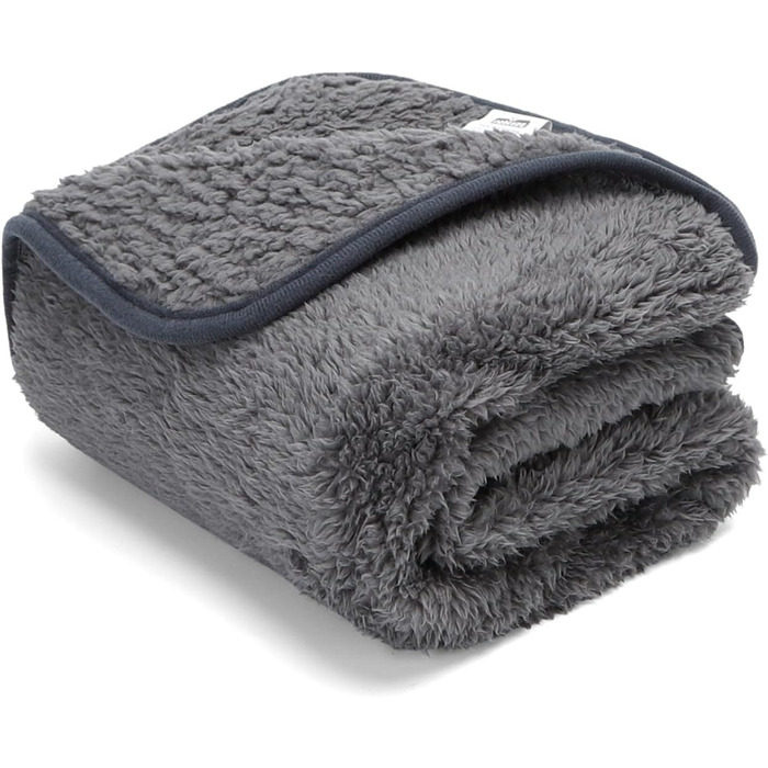 М'яка флісова підстилка для собак і котів Nobleza, 160 x 120 см (XXL 200 x 160 см), сіра