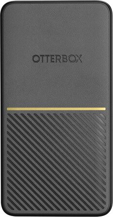 Power Bank OtterBox Robustes 15000 mAh з USB-A та USB-C, 18W, Швидка зарядка, Чорний