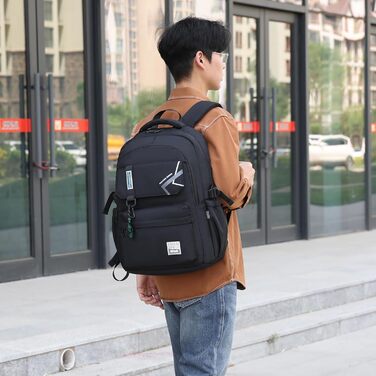 Шкільний рюкзак для хлопчиків та дівчаток-підлітків. Підходить для дітей 8-14 років. Великий, місткий, для школи, гімназії, подарунок. Чорний.