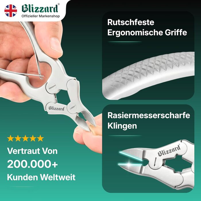 Професійний інструмент для педикюру: щипці для видалення врослих та товстих нігтів, з пилочкою, з нержавіючої сталі, 15 см