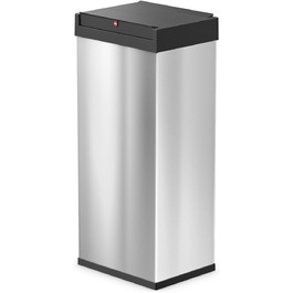 Відро для сміття Hailo Big-Box Swing XL 52 л з кришкою-маятником, сталевий, з кріпленням для мішка, для кухні, німецька якість (нержавіюча сталь)