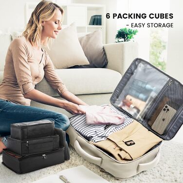 LOVEVOOK Рюкзак жіночий великий з відділенням для взуття, вологостійким відділенням та відділенням для ноутбука 17 дюймів, рюкзак чоловічий, розширюваний ручний багаж для бізнесу 30-40л для подорожей, відпустки, походів, Beige Beige 17,3 дюймів