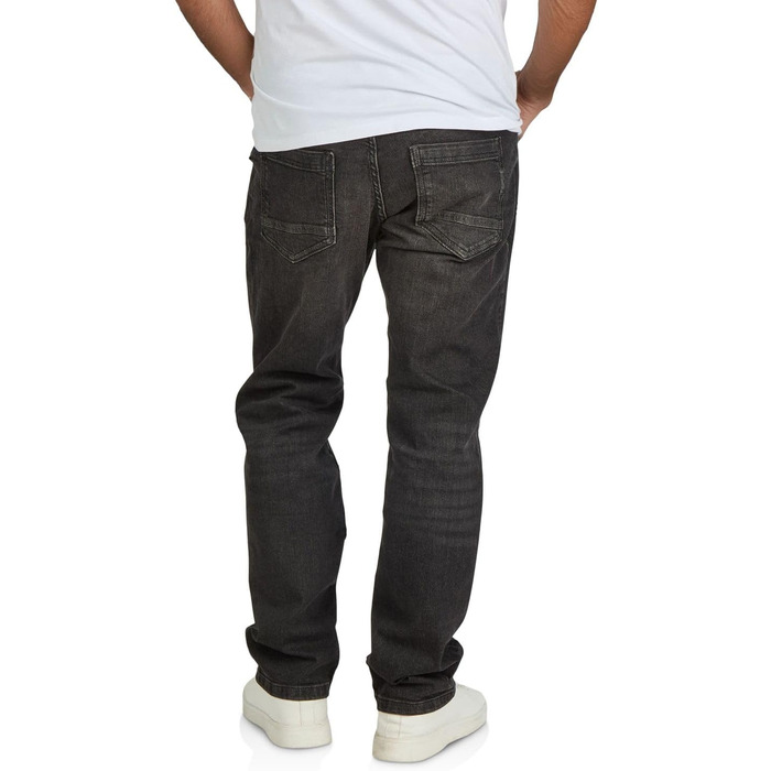 Джинси чоловічі TOM TAILOR Marvin Straight Fit, еластичні, блакитні/чорні, розміри 30-42