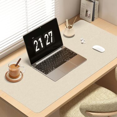 Підкладка на стіл Vicwe 120x60 см, жовта, з ПВХ, антиковзка, для офісу та дому