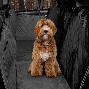 Захист для заднього сидіння автомобіля для собак Hainberger: водовідштовхувальний, анти-царапин, з боковим захистом та віконцем, 137x147 см