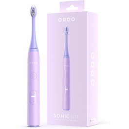 Електрична зубна щітка Ordo Sonic Lite з 35 000 імпульсів/хв, для дорослих, 2 режими, акумулятор до 5 тижнів, таймер, водонепроникна, USB-C, лаванда