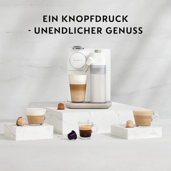 Кавомашина капсульна Nespresso De'Longhi EN510.B Lattissima One Shadow Black, чорна