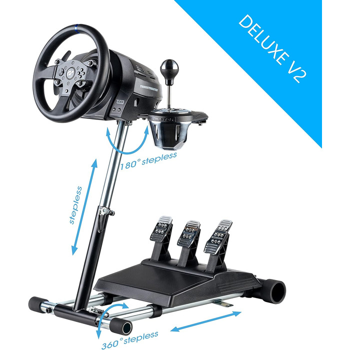 Стійка для керма та педалей Wheel Stand Pro Deluxe V2 для Thrustmaster TS-PC/T-GT/TS-XW / T150 Pro, wspt500, чорна