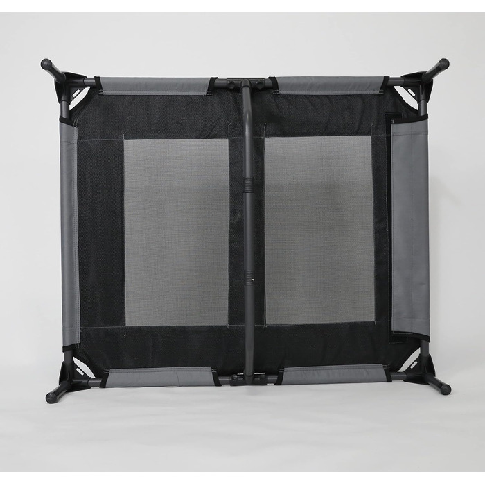 Підвищене лежак для собак з дахом, XL, 122x91x23/114 см, сірий, 520084 (L 76 x B 76 x H 18 см)