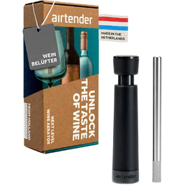 Stainless Steel Wine Aerator - Perfect Wine Flavoring - Aeration – Longer Lasting Fresh Wine. BPA - BPS Free, Dishwasher Safe, Ideal for Wine Lovers with Gift Box