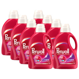 Рідкий засіб для прання кольорових речей Perwoll Color, технологія Dreifach-Renew для відновлення кольорів та волокон, 1.35 л (набір 8 шт, 160 прань)