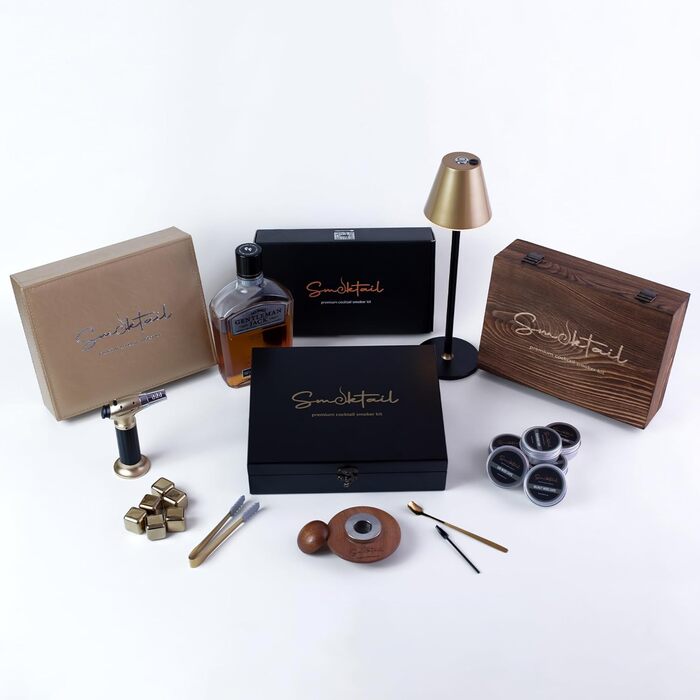 Набір для копчення Bourbon Smoker Set – Набір для приготування коктейлів з ароматом бурбону, 1 шт.