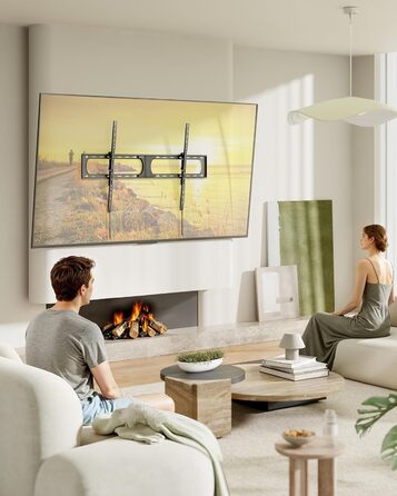 Кріплення для телевізора monTEK Heavy Duty, настінне кріплення для телевізорів 37-140 дюймів, до 136 кг, ультратонкий профіль 32 мм, сумісне з дерев'яними стійками 406/450/600 мм, VESA до 1200x800 мм, регульоване нахилом