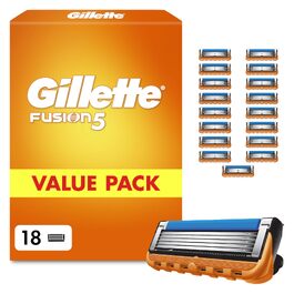 Смінні касети для гоління Gillette Fusion 5 для чоловіків, 18 шт, помаранчеві