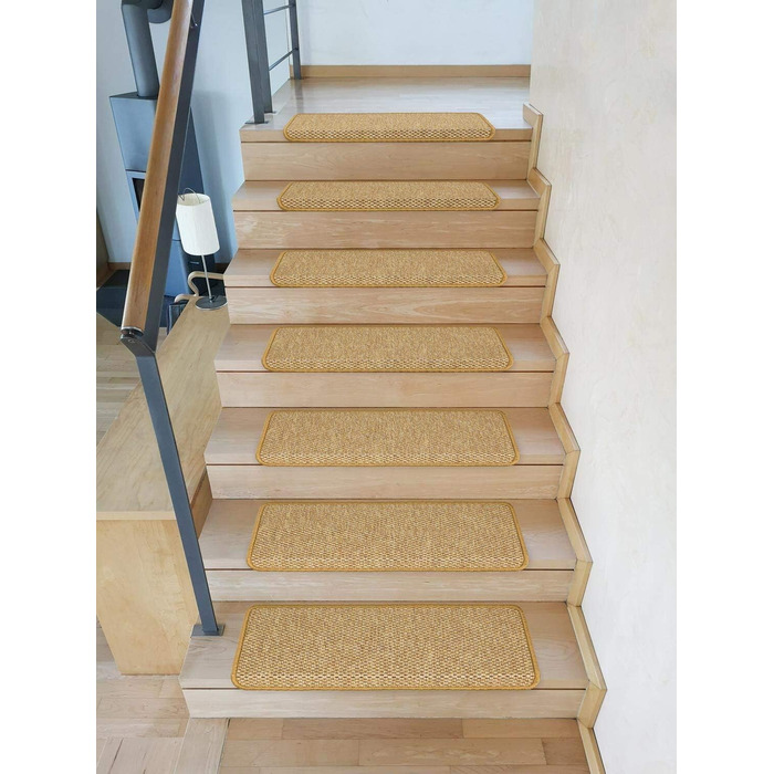 Ступінчасті килимки для сходів Kettelservice-Metzker Ґетеборг, набір 15 шт. (16 шт., кукурудзяне волокно)