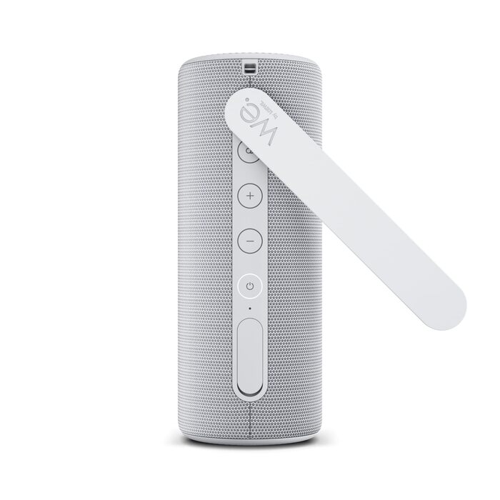 Loewe We. HEAR 2 Cool Grey – Портативна Bluetooth колонка 60W, водостійка, до 17 годин роботи, для дому та вулиці