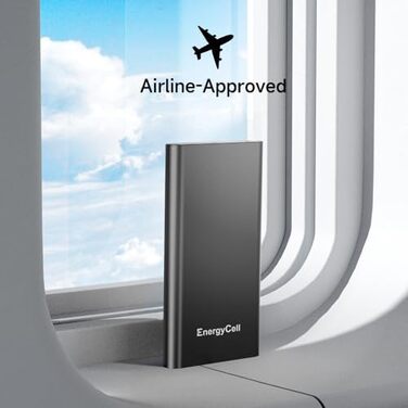 Power Bank Pilot 4GS 12000mAh Чорний: портативний зарядний пристрій для iPhone, Samsung, Huawei та інших пристроїв