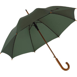 Чоловічий парасолька-тростина з дерев'яною ручкою, 103 см, темно-зелений (notrash2003)