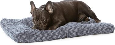 Amazon Basics Machine-Washable Dog Bed for Large Dogs - Washable and Durable, 102 x 69 x 9 cm, Gray Swirl (74 x 53 x 8 cm (L x W x H))